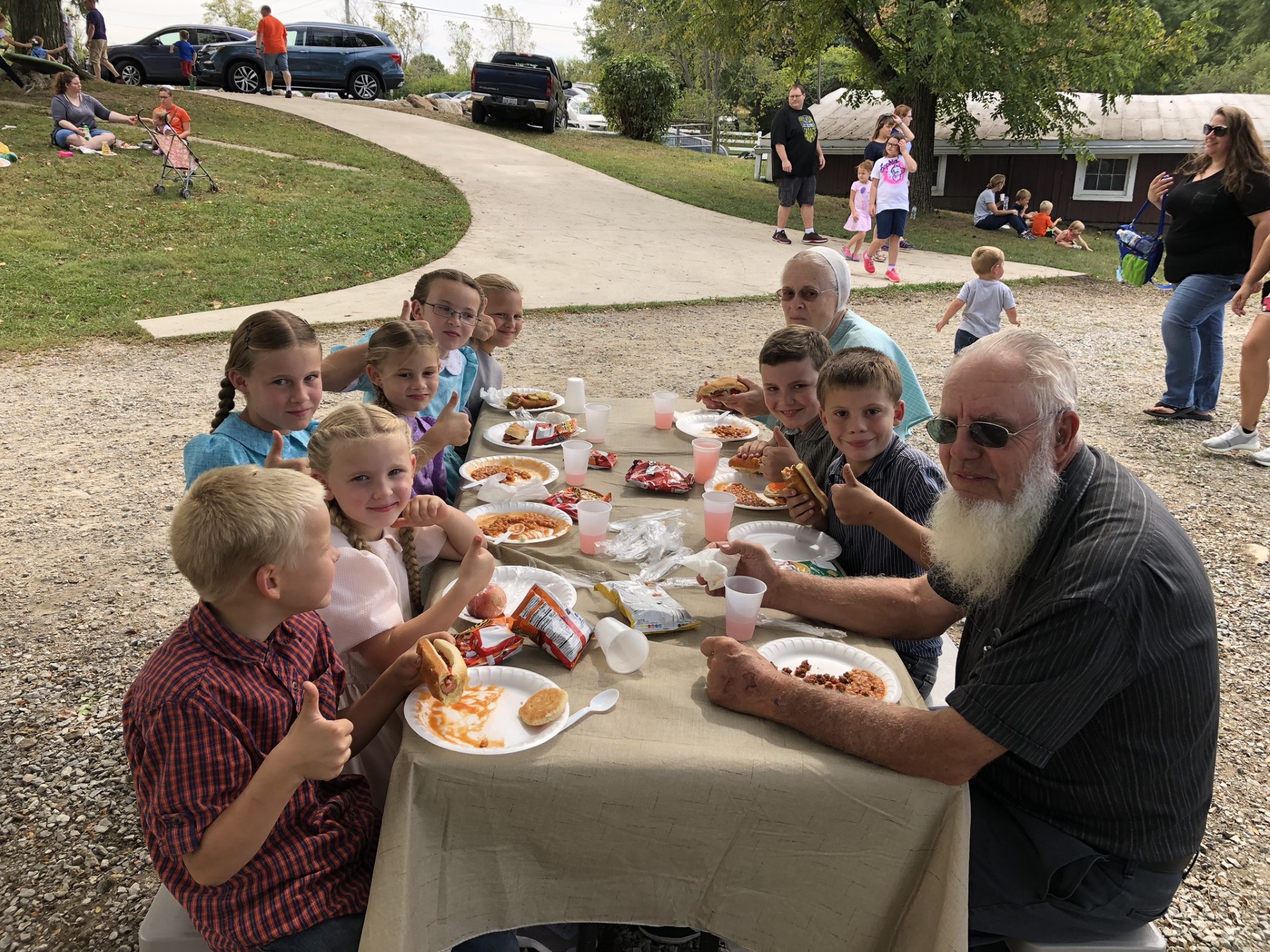 Food and refreshments at Count Your Blessings Farm